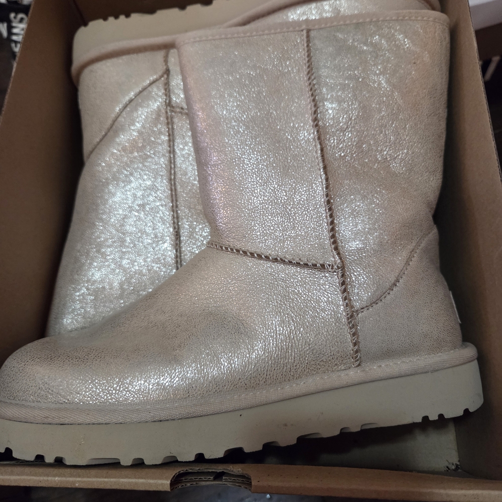 UGG Women's Shimmering Cream Boots